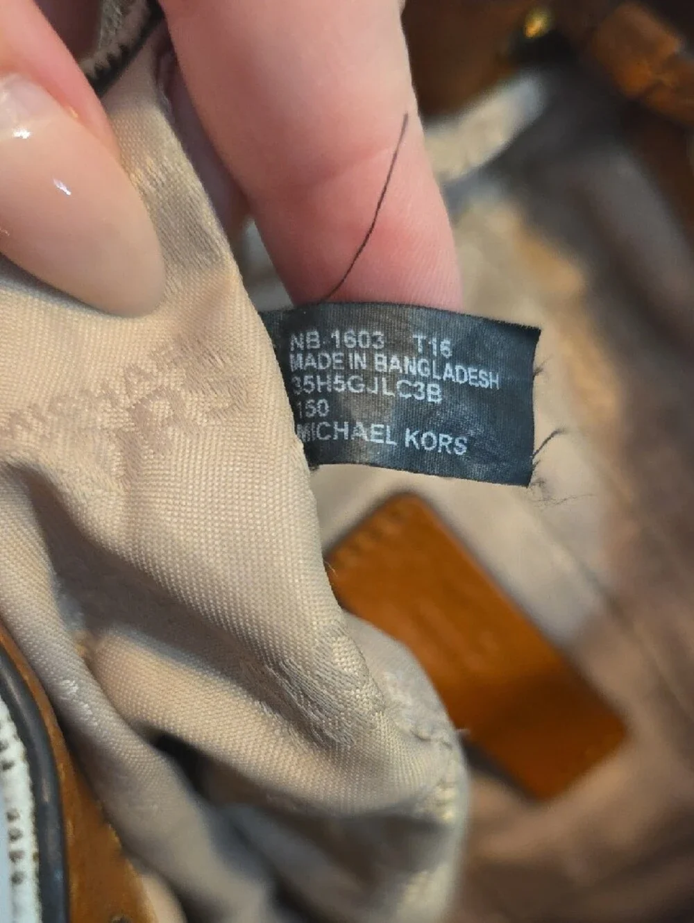 Michael Kors Vanilla Small MK Logo Canvas Fulton Drawstring Crossbody Bucket Bag